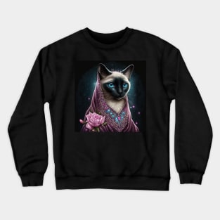 Glorious Siamese Cat Crewneck Sweatshirt